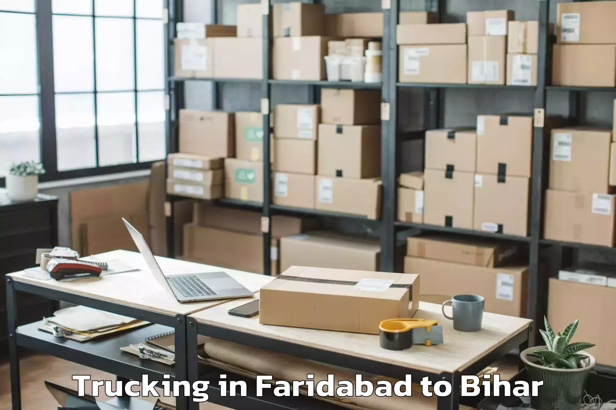 Reliable Faridabad to Lauriya Nandangarh Trucking